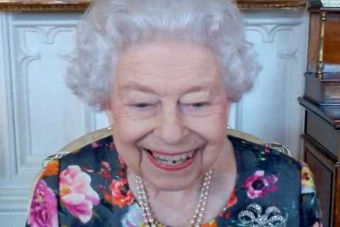 Smiling Queen seen for first time since pulling out of COP26 climate summit after doctors’ orders..