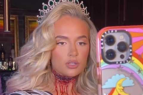 Molly-Mae Hague parties with Maura Higgins at her PLT Halloween party as she enjoys first night out ..