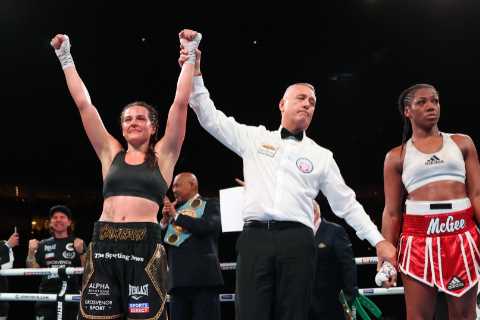 Chantelle Cameron beats Mary McGee on points to become unified champion… and will now challenge for ..