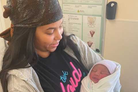 Teen Mom Cheyenne Floyd meets her baby nephew Zaire for the first time after star’s sister R Kyle..