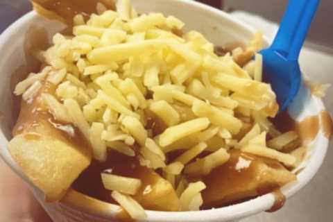 Michelle Keegan tucks into cheesy chips with gravy as she reveals joy at filming in the north