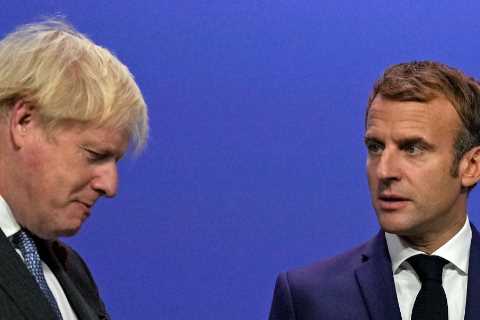 Sulking Macron left COP26 summit after being snubbed by Boris Johnson for showdown talks over trade ..