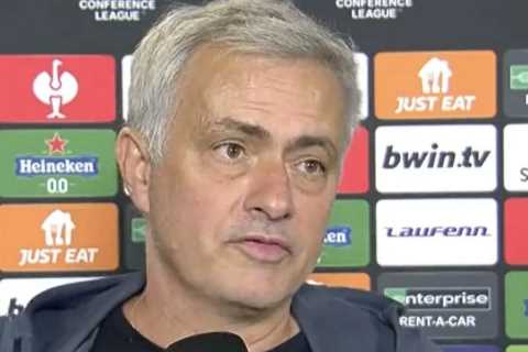 Watch Jose Mourinho’s ‘vintage’ rant as he tries to get reporter to slam referee for him after Roma ..