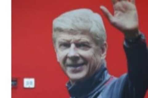 Arsenal stars high-five giant Arsene Wenger mural at club HQ every day after Arteta lobbied for..
