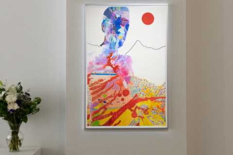 At Hunter Biden’s Art Show, Line, Color and Questions