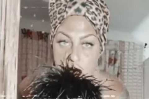 American Pickers star Danielle Colby, 44, shakes her butt with leopard tassels in wild video