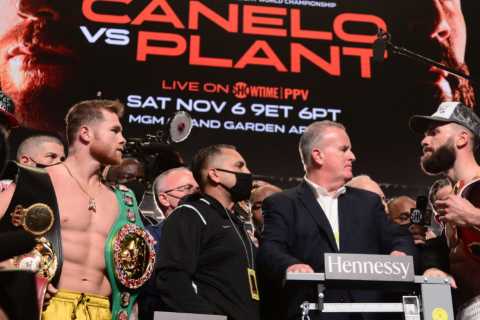Canelo Alvarez vs Caleb Plant ring-walk time CONFIRMED: What time will undisputed title fight get..