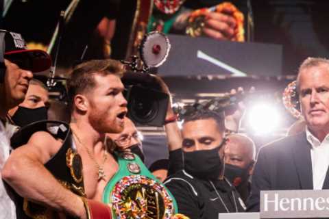 Canelo Alvarez earns £30m GUARANTEED before PPV bonuses with Caleb Plant banking at least £7.4m..