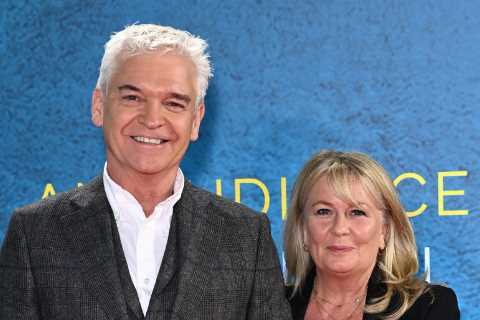 Phillip Schofield and estranged wife Stephanie put on united front at Adele’s star-studded ITV..