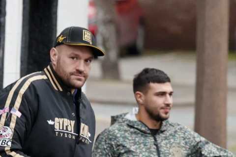 Stony-faced Tyson Fury spotted with brother Tommy in between training after eight-hour boozy night..