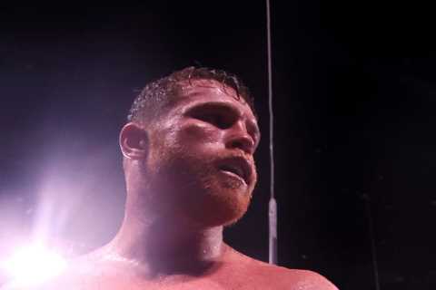 Canelo Alvarez so confident in beating Caleb Plant he boxed with ‘undisputed’ written on his gloves ..