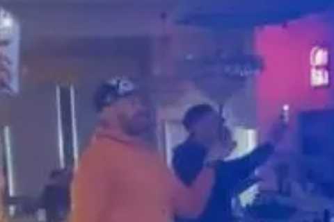 Watch Tyson Fury belt out Sweet Caroline after Gypsy King shadowboxes at Buzz Bingo in Morecambe