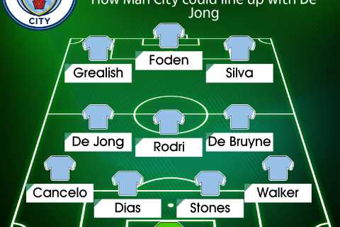 How Man City could line-up under Pep Guardiola with Frenkie De Jong transfer but no Raheem Sterling ..
