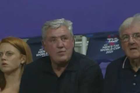 Steve Bruce cheekily blamed as he watches England lose T20 semi in Dubai as Eddie Howe settles into ..