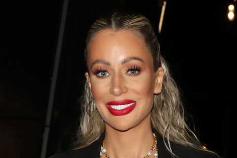 Love Island’s Olivia Attwood stuns in lacy black bra as she shows off her abs at fashion launch