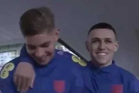 Phil Foden shares brilliant throwback picture with Arsenal ace Emile Smith-Rowe as England starlets ..