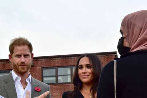 Meghan Markle &amp; Prince Harry sing Archie’s favourite song as they’re seen for first time since..