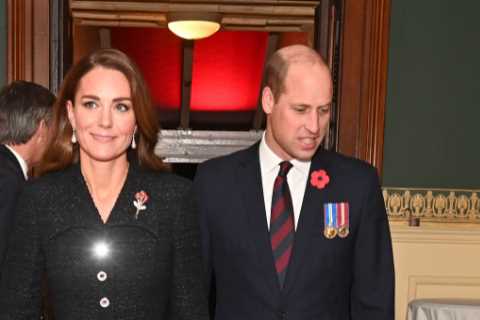 Kate, Wills and Charles lead royals honouring troops at the Festival of Remembrance but The Queen..