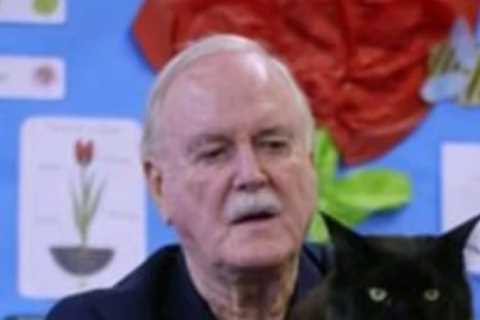 John Cleese makes rare TV return – and is left squirming as he’s asked VERY cheeky question