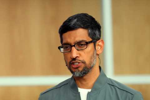 Google executives tell employees it can compete for Pentagon contracts without violating its..
