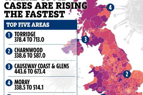 The 177 places where Covid cases are rising – is yours on the list?