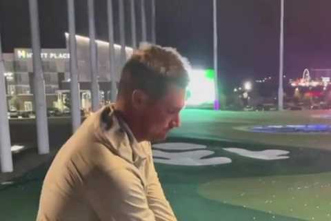 Watch Bryson DeChambeau smash golf ball OVER net at TopGolf with insane 200mph drive