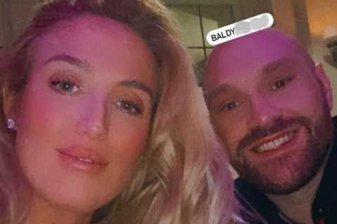 Paris Fury dubs Tyson ‘baldy b******’ as pair enjoy date night after his eight-hour booze session..