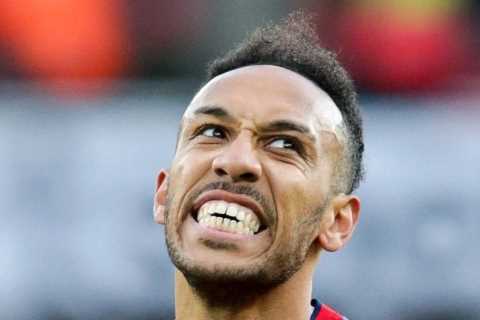 Arsenal ‘sweating on Aubameyang’s fitness ahead of Liverpool clash as striker misses Egypt clash..