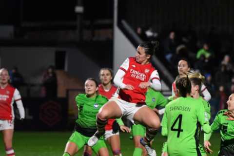 Arsenal 3 HB Koge 0: Wubben-Moy pays tribute to Williamson as Gunners move closer to Champions..