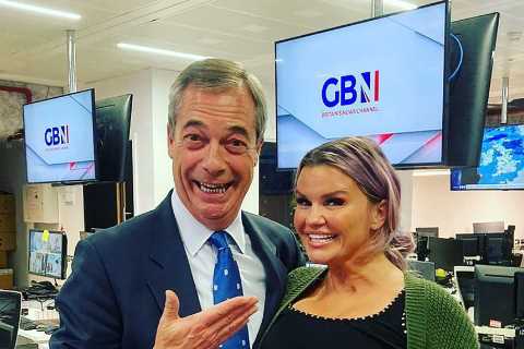 Kerry Katona takes savage dig at ex husband Mark Croft as she drinks wine with Nigel Farage