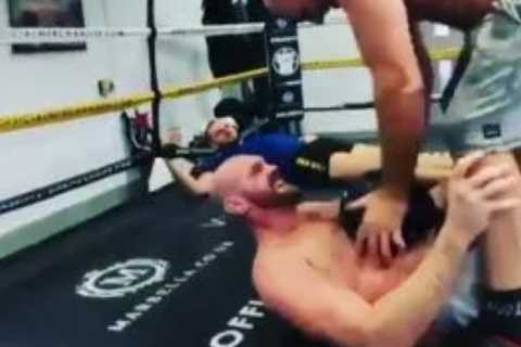Tyson Fury shares BRUTAL training clip as Eddie Hearn warns him that Dillian Whyte won’t accept..