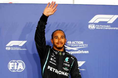Lewis Hamilton wins Qatar GP to narrow Verstappen gap to just EIGHT points with two races left in..