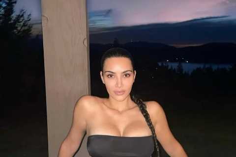 Kim Kardashian fans think new boyfriend Pete Davidson snapped latest bikini shot as reality star..