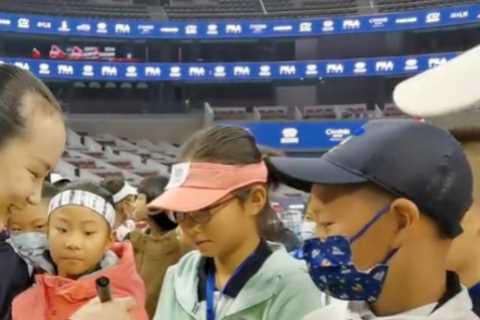 Tennis star Peng Shuai pictured ‘signing balls at junior event in Beijing’ amid fears for missing..