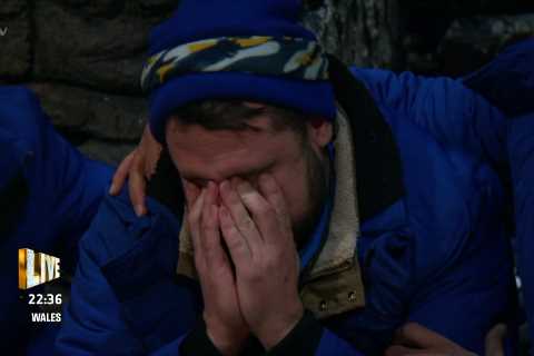 I’m A Celebrity’s Danny Miller has breakdown after public vote him to do the first bushtucker trial
