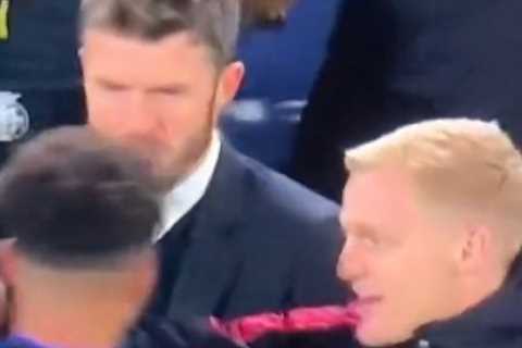 Man Utd fans in love with Donny van de Beek’s wholesome reaction to Jadon Sancho scoring first goal ..