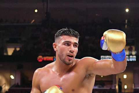 Tommy Fury predicts round one KO vs Jake Paul but YouTuber says rival ‘doesn’t have a chin’ and..