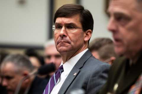 Esper Claims Defense Dept. Is Improperly Blocking Parts of His Memoir