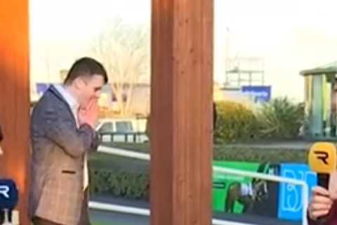 Watch hilariously awkward moment man rejects marriage ‘proposal’ at the races… before video’s..