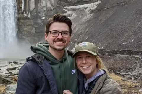 I’m A Celeb star Adam Woodyatt’s rarely seen daughter poses with her American fiance ahead of..