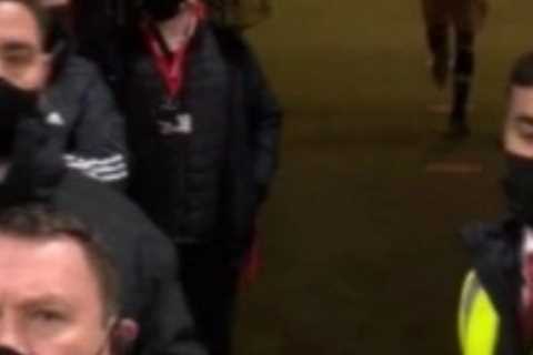 Cristiano Ronaldo bizarrely runs straight to Man Utd dressing room after being subbed off in 3-2..