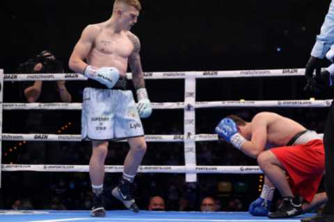 Ricky Hatton’s son Campbell scores most convincing win and first KO of his career against Attila..