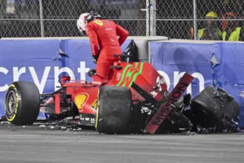 Leclerc suffers terrifying 160mph crash in Saudi Arabia to spark safety fears ahead of Hamilton vs..