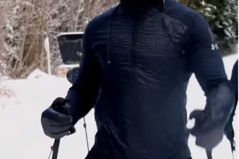 Watch Anthony Joshua head off for skiing break in US… and heavyweight star takes hilarious tumble..