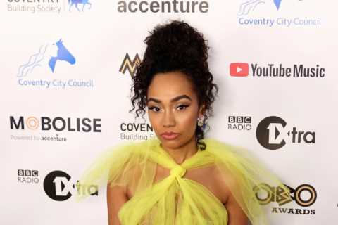 Little Mix’s Leigh-Anne Pinnock leads the glamour at the MOBOs as Kaz Kamwi and Talia Storm arrive..