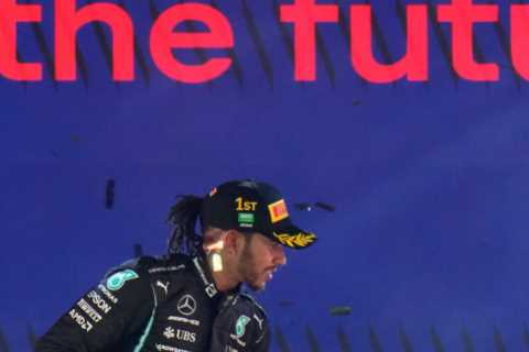 Furious Max Verstappen STORMS OFF podium after Saudi Arabian GP saw Lewis Hamilton draw level on..