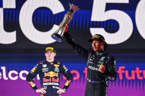 ‘A straight-out fight’ – Max Verstappen and Lewis Hamilton battling like gladiators in F1 title..