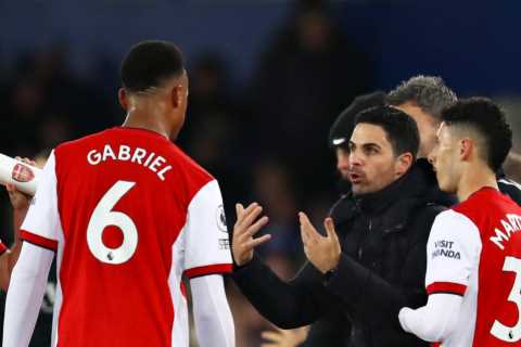Mikel Arteta took over at Arsenal while in Everton stands and not much has changed two years on… he ..