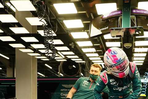 Aston Martin F1 team showered with TOILET WATER after leak in garage ceiling at incredible Saudi..