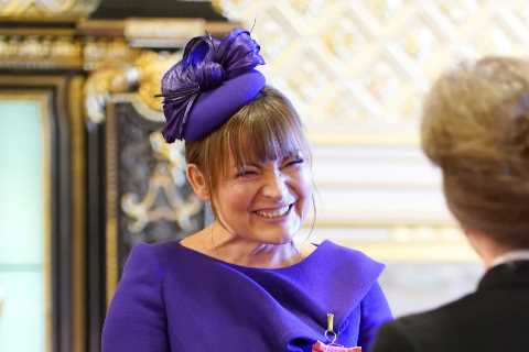 Lorraine Kelly can’t stop smiling as she’s made a CBE by the Princess Royal at Windsor Castle